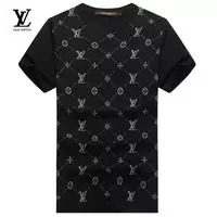 t-shirt hommes louis vuitton cotton 2013 accept bulk paris round neck black